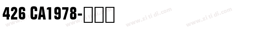 426 CA1978字体转换